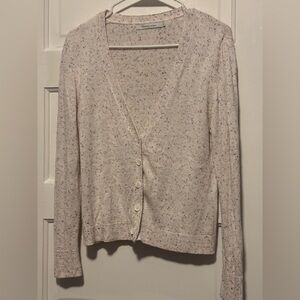 Elegant Cream Speckled Cardigan